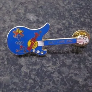 Hard Rock Cafe pin Salt Lake City Olympic Winter Games 2002 Hockey Player