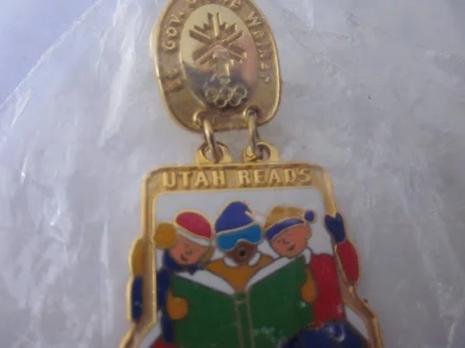 Pin Olympia 2002 Salt Lake Gov. Olene Smith Walker Utah Reads