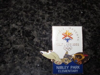 Pin Olympia 2002 Salt Lake Nimbley Park Elementary – Bild 2