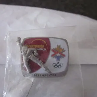 Sehr seltener Premiere World Pin Olympia 2002 Salt Lake