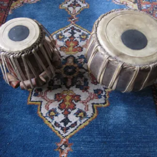 Handgemachtes Tabla Set - Bayan verchromtes Kupfer